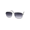 thumbnail image 1 of Mens Air Force Classic 90s Narrow Racer Pilots Sunglasses Silver Black, 1 of 4