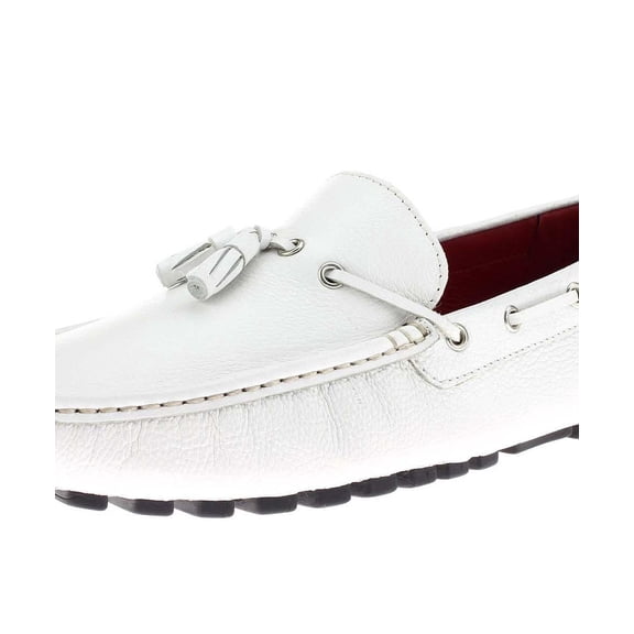 Mens Air Grant White Leather Comfort Shoes Luciano Natazzi