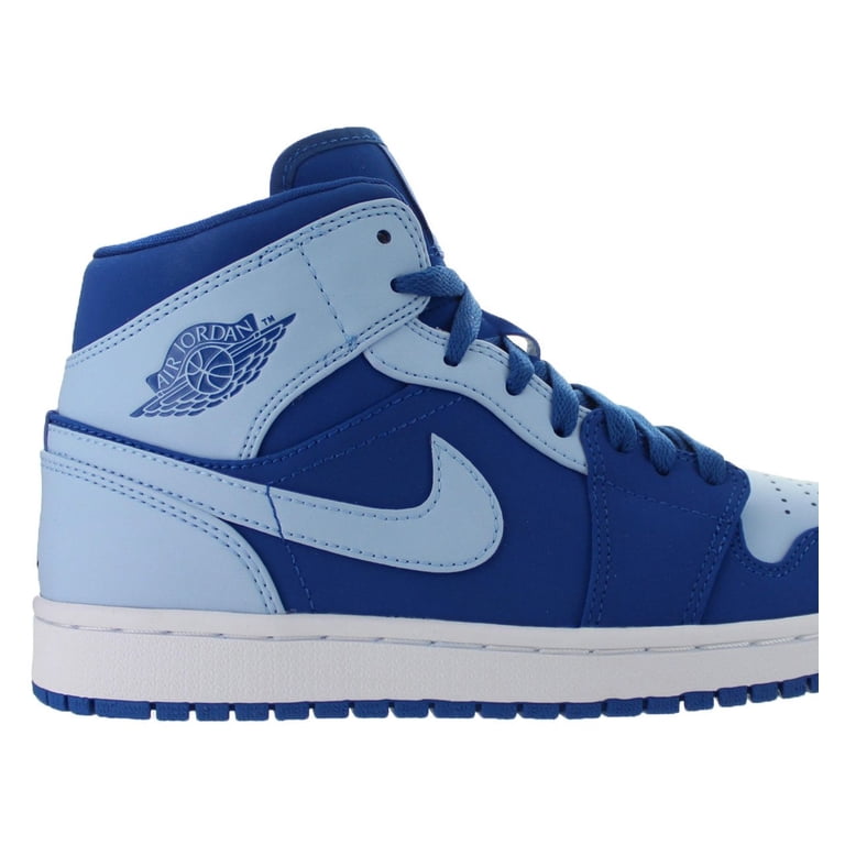 Mens Air Jordan 1 Mid Team Royal Ice Blue White 554724-400  display picture 1