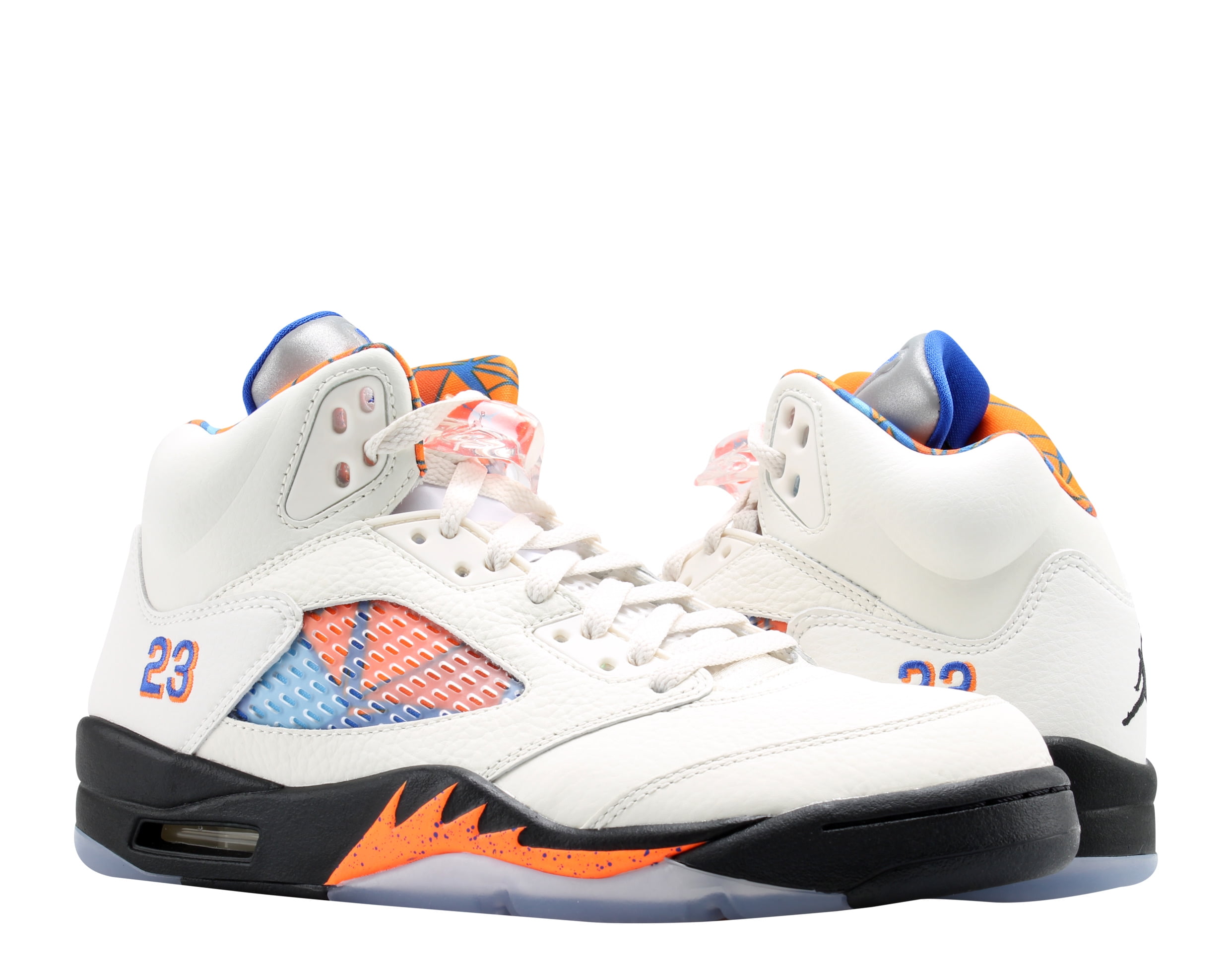 Jordan 5 cheap orange and white