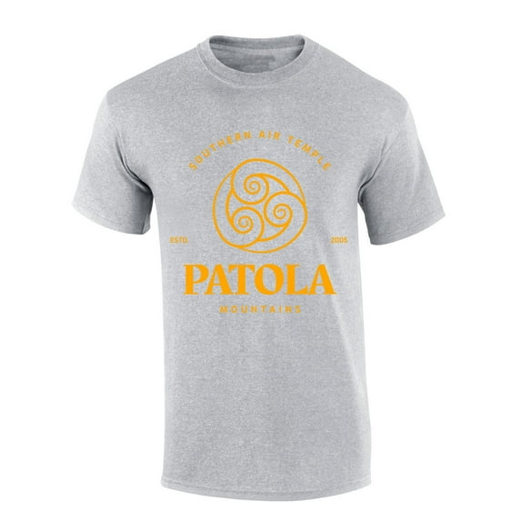 Mens Air Tshirt Air Temple Patola Mountains Short Sleeve T-shirt-Sports Grey-xxl