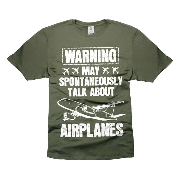 Mens Airplanes shirt Funny Saying Shirt Aviation Gifts Funny Joke Shirt Pilot Shirts Gift For Pilot (Large Military Green)