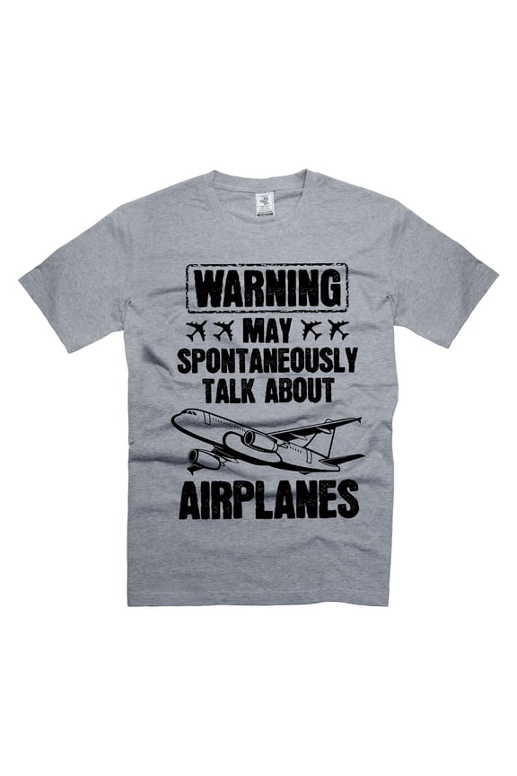 Mens Airplanes shirt Funny Saying Shirt Aviation Gifts Funny Joke Shirt Pilot Shirts Gift For Pilot (Small Grey)