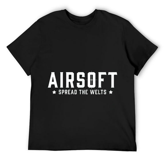 Mens Airsoft Spread The Welts T-Shirt Black