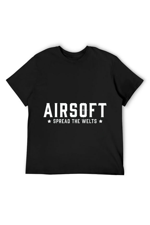 Mens Airsoft Spread The Welts T-Shirt Black