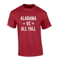 thumbnail image 1 of Mens Alabama Football Tshirt Alabama Vs All Yall Short Sleeve T-shirt-Crimson-4xl, 1 of 1