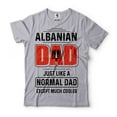 thumbnail image 1 of Mens Albanian Dad T-shirt Father's Day Gift Albanian Patriotic Shirt Albanian Father Shirt (XX-Large Grey), 1 of 6