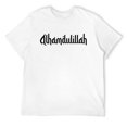 thumbnail image 1 of Mens Alhamdulillah Arabic Text Islam Muslim Gift Men T-Shirt White 3X-Large, 1 of 5