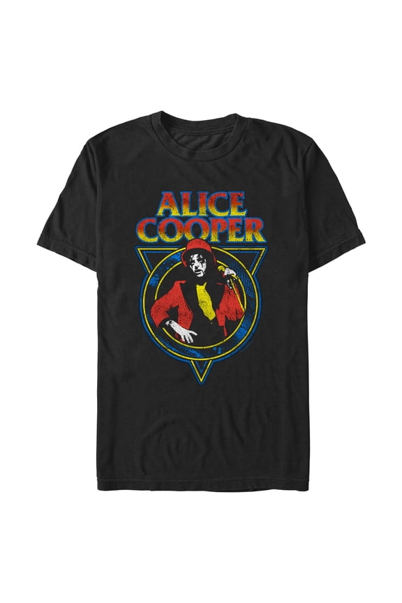 Mens Alice Cooper Retro Snakeskin Logo T Shirt