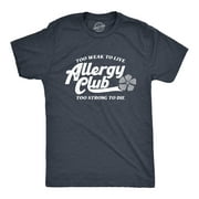 Mens Allergy Club T Shirt Funny Seasonal Pollen Allergies Joke Tee For Guys Graphic Tees