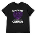 thumbnail image 1 of Mens Alzheimers Awareness Ribbon Disease Dementia I Wear Purple T-Shirt Black Large, 1 of 5