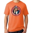 thumbnail image 1 of Mens America Hell Yeah Patriotic Cotton Tee Shirt, 3XL Cantaloupe Orange, 1 of 3