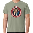 thumbnail image 1 of Mens America Hell Yeah Patriotic Cotton Tee Shirt, Large Walnut, 1 of 3