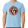 thumbnail image 1 of Mens America Hell Yeah Patriotic Cotton Tee Shirt, Small Glacier Blue, 1 of 3