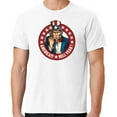 thumbnail image 1 of Mens America Hell Yeah Patriotic Cotton Tee Shirt, Small White, 1 of 3