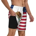 thumbnail image 1 of Mens America Mexican Flag 2 in 1 Quick Dry Swim Trunks with Compression Liner Beach Shorts, 1 of 6
