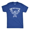 thumbnail image 1 of Mens Americaaaw T Shirt Funny 4th Of July Merica Bald Eagle Beer Drinking Graphic Party Tee Graphic Tees, 1 of 9