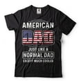 thumbnail image 1 of Mens American Dad T-shirt Dad Patriotic Shirt Father's Day USA Flag Shirt 4th Of July Shirt, 1 of 6