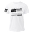 thumbnail image 1 of Mens American Flag Patriotic Shirt American 4th of July Short Sleeve Independence Day T-Shirt Loose Graphic Tee Shirts, 1 of 4