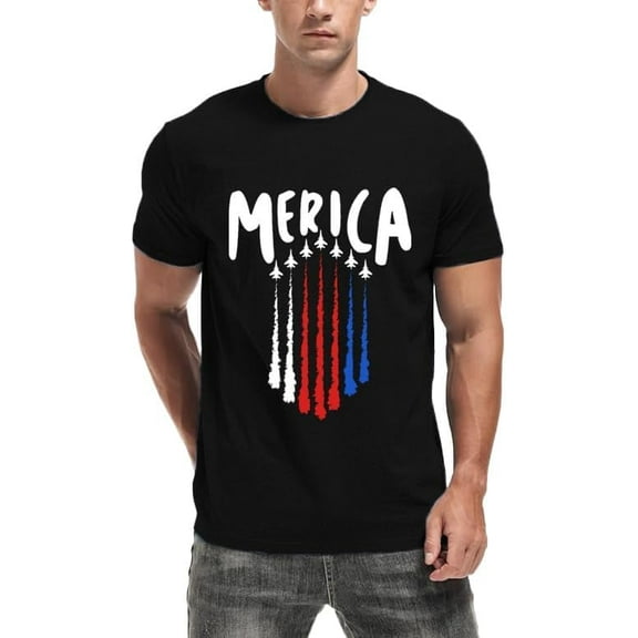Mens American Flag Shirt USA Air Force Tshirts Patriotic 4th of July T-Shirt Memorial Day Tee Tops