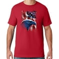 thumbnail image 1 of Mens American Icon Patriotic Eagle T-shirt, 3XL True Red, 1 of 2
