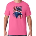 thumbnail image 1 of Mens American Icon Patriotic Eagle T-shirt, Large Neon Pink, 1 of 2