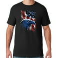 thumbnail image 1 of Mens American Icon Patriotic Eagle T-shirt, Medium Black, 1 of 2