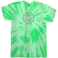 thumbnail image 1 of Mens Anahata Chakra Tie Dye T-shirt, MD Neon Kiwi, 1 of 1