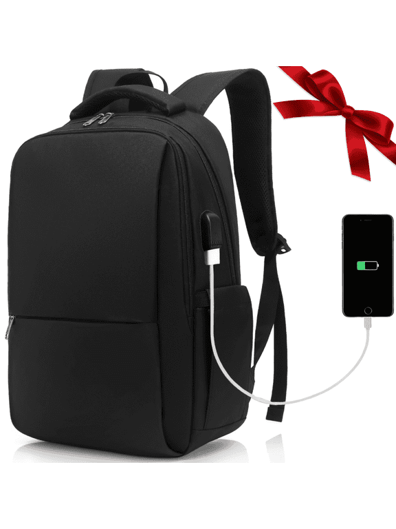 Travel Backpack, 35L Flight Approved Carry On Laptops Bag, Business Backpack with USB Charging Port, Waterproof Casual Daypack for Women & Men Fits 15.6 Inch Laptop, Black