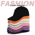 thumbnail image 1 of Mens And Womens Denim Washed Peaked Cap Solid Color Baseball Visor, Beige, 1 of 6