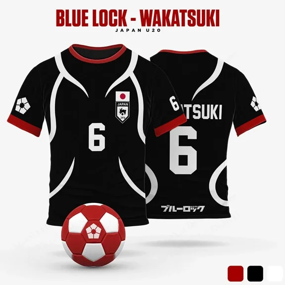 Mens Anime Jersey Blue Lock Sae Itoshi Role Playing 3d Print T-shirt T shirt Breathable Men Women Fashion Oversized Short Sleeve