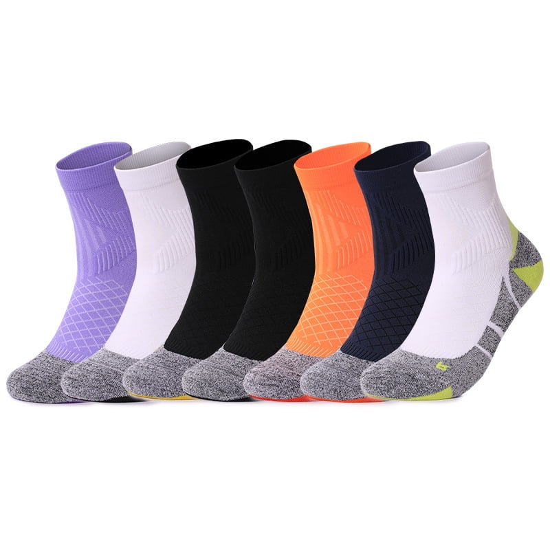 Mens Ankle Low Cut Athletic Tab Socks for Men Sport Comfort Cushion Sock 6 Pack