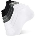 thumbnail image 1 of Mens Ankle Socks 8 Pack Cotton Low Cut Socks Non Slip No Show Socks Size 9-12/13-15, 1 of 5
