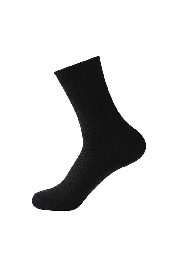Mens Ankle Socks Premium Box Pack Single Pair Rayon Casual Socks Compression Socks for Men Black One Size