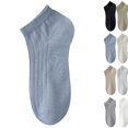 thumbnail image 1 of Mens Ankle Socks Thin Mesh Cotton Running Socks Summer Sweat Absorbent Breathable Sports Socks,Blue, 1 of 3