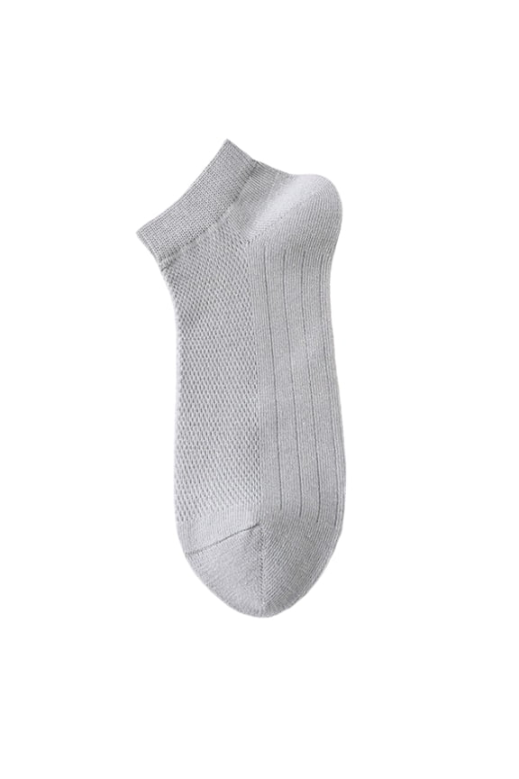 Mens Ankle Socks - Ultra Thin Breathable Socks - Running Low Cut Ankle Socks Athletic Socks Gray One Size