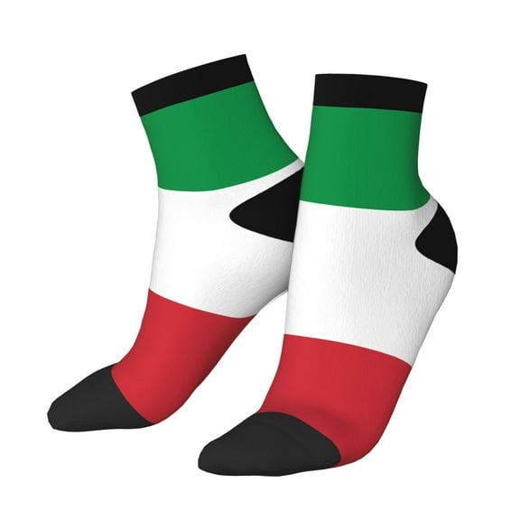 Mens Ankle Socks Womens Flag Of Italy Quarter Breathable Casual Socks