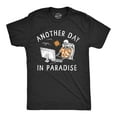 thumbnail image 1 of Mens Another Day In Paradise T Shirt Funny Office Job Dead Skeleton Joke Tee for Guys Graphic Tees, 1 of 9