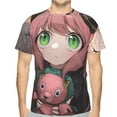 thumbnail image 1 of Mens Anya Forger Spy X 3d Print T-Shirt Crewneck Short Sleeve Tee Shirt, 1 of 7
