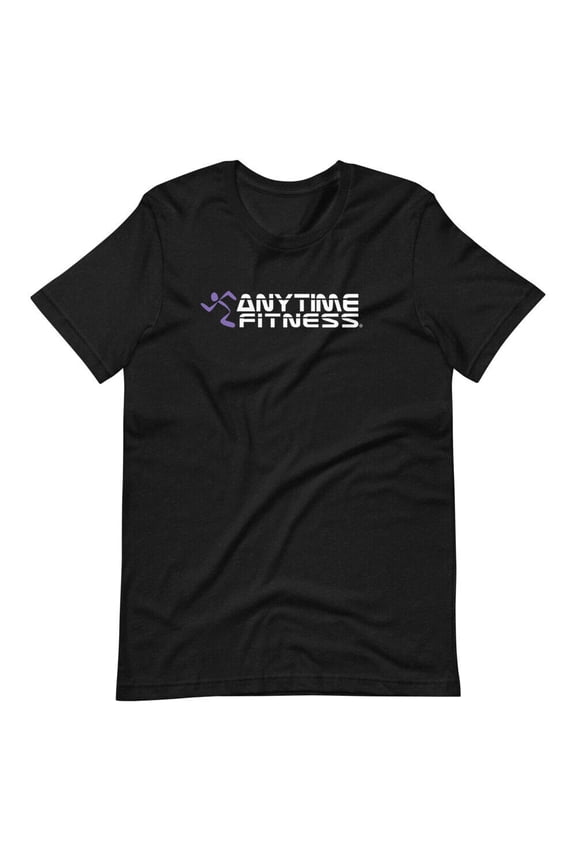 Mens Anytime Fitness Black Short-Sleeve Tee Shirt T-Shirt