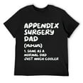 Mens Appendix Surgery Dad Definition Funny TShirt Black XLarge