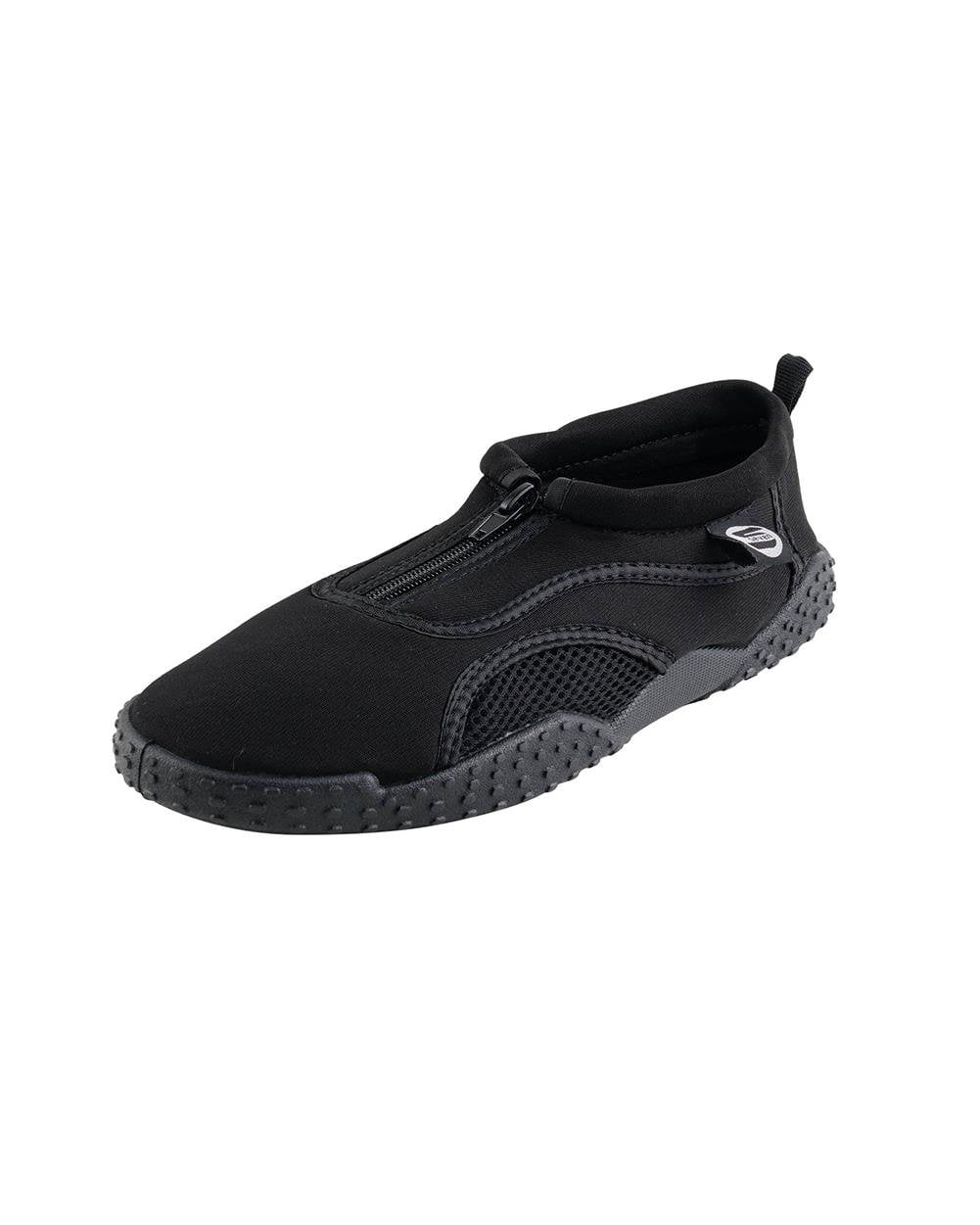 Mens Aqua Sock Wave Water Shoes with Zipper Waterproof Slip Ons for Pool Beach and Sports Black Zip Size 11M S7 Walmart