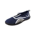 thumbnail image 1 of Mens Aqua Sock Wave Water Shoes with Zipper- Waterproof Slip-Ons for Pool, Beach and Sports, Navy Zip, Size: 8M, S7, 1 of 1