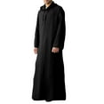 thumbnail image 1 of Mens Arabia Casual Long Sleeve Pocket Loose Robe Shirt Robe, 1 of 8