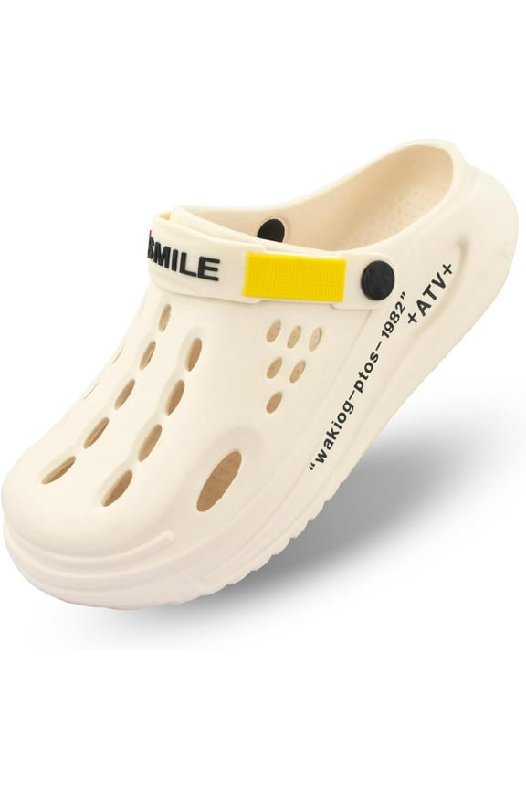 Mens Arch Support Clogs Slip-on Garden Shoes Womens  Cushion Non-Slip Beach Slippers Outdoor