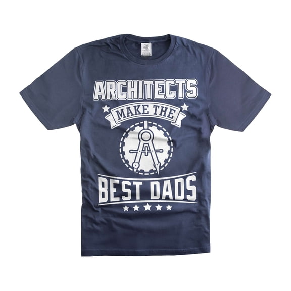 Mens Architects Make The Best Dad T-shirts Father's Day Architect Shirt Architect Dad Shirts (X-Large Navy Blue)
