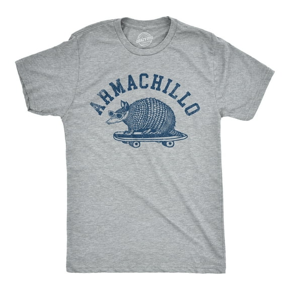 Mens Armachillo T Shirt Funny Cool Chilling Armadillo Joke Tee for Guys Graphic Tees