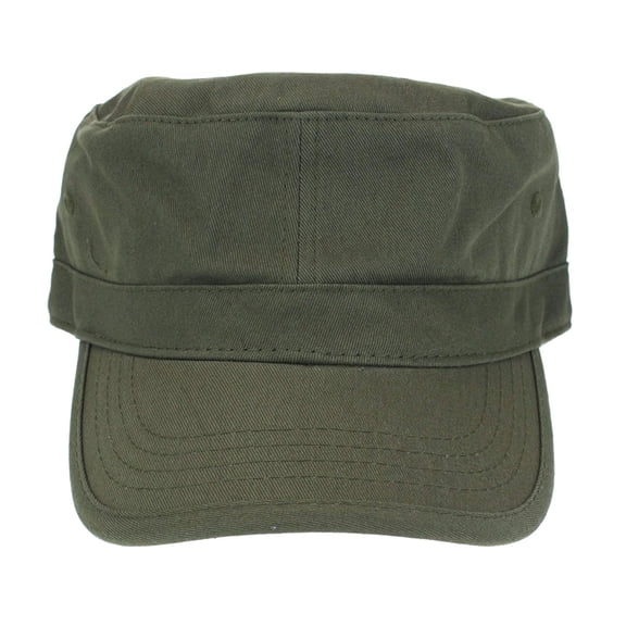 Mens Army Patrol Cotton Twill Field Cap Olive Green