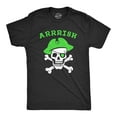 thumbnail image 1 of Mens Arrrish T Shirt Funny Saint Patricks Day Green Pirate St Patty Humor Tee Graphic Tees, 1 of 7