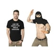 thumbnail image 1 of Mens Ask Me About My Ninja Disguise Flip T shirt Funny Costume Graphic Humor Tee Graphic Tees, 1 of 9